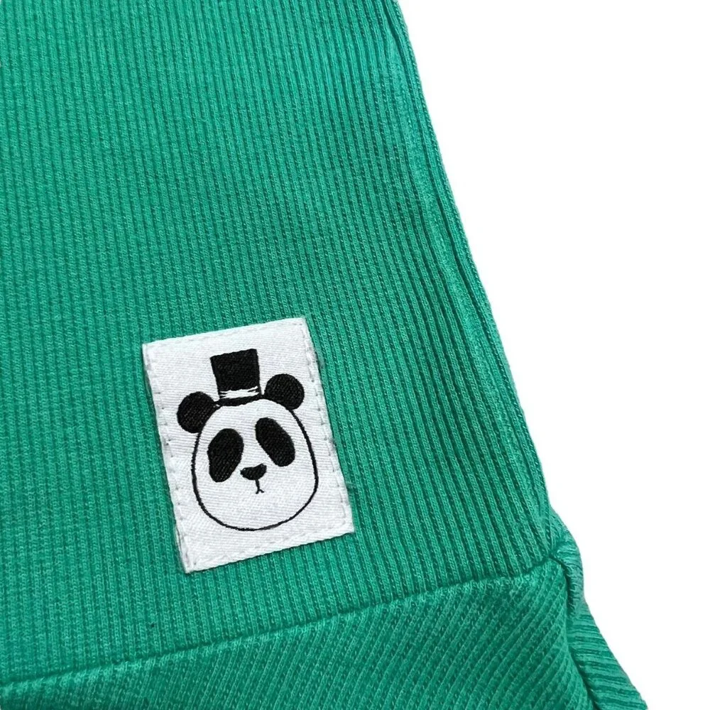 Mini Rodini 116/122 (6-7Y) Green Rib Dance Dress - Picture 4 of 5